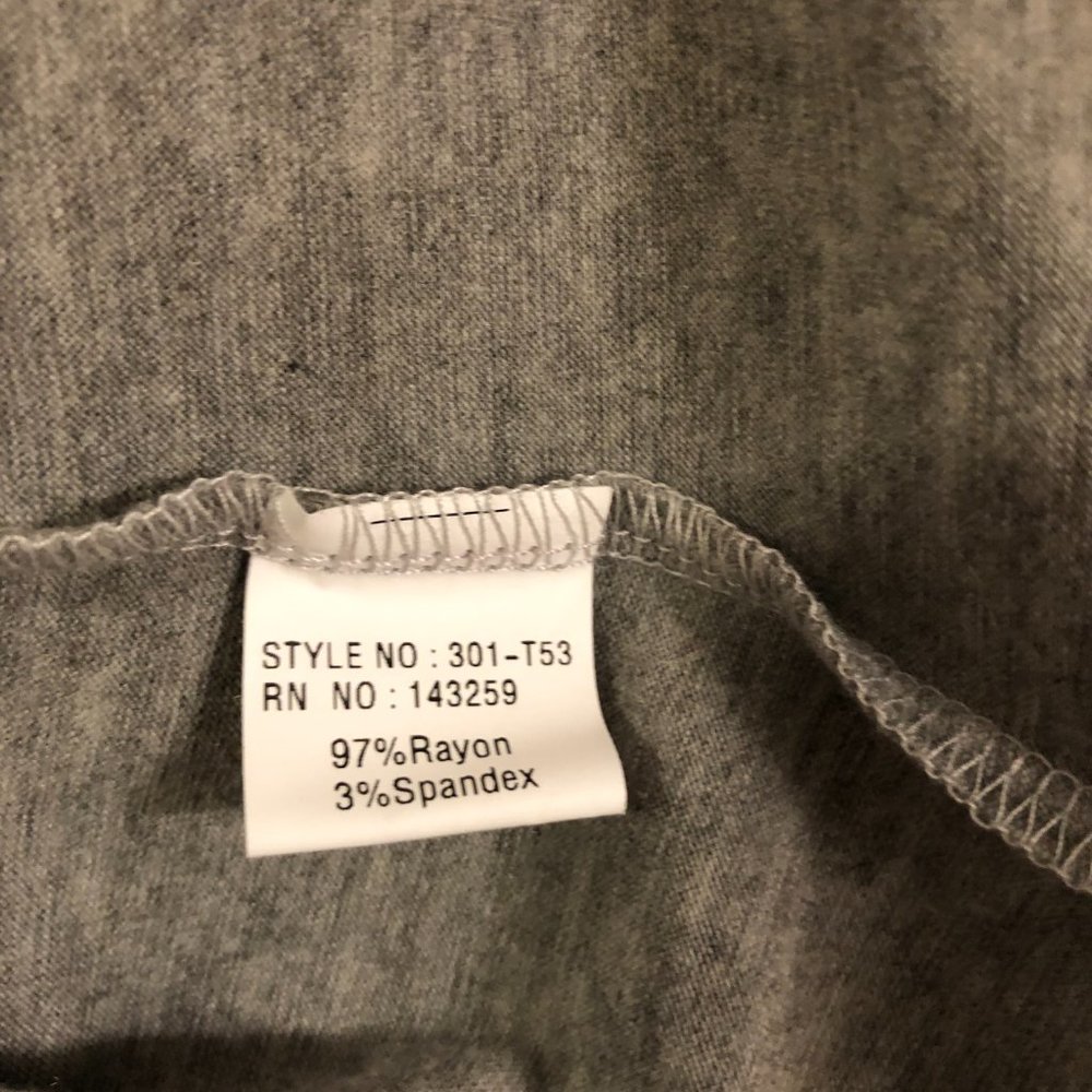 Camille & Co Gray Top with Lace Tunic Large - Picture 4 of 5